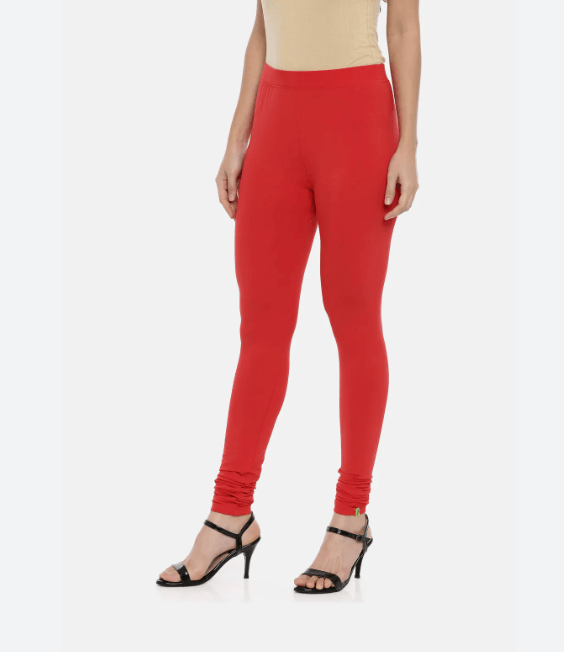 Red Churidar Leggings Online